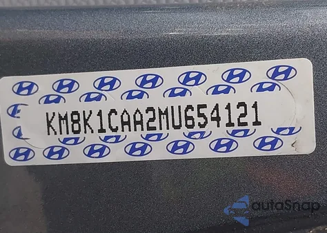 2021 Hyundai Kona Se z USA, uszkodzony, nr VIN KM8K1CAA2MU654121